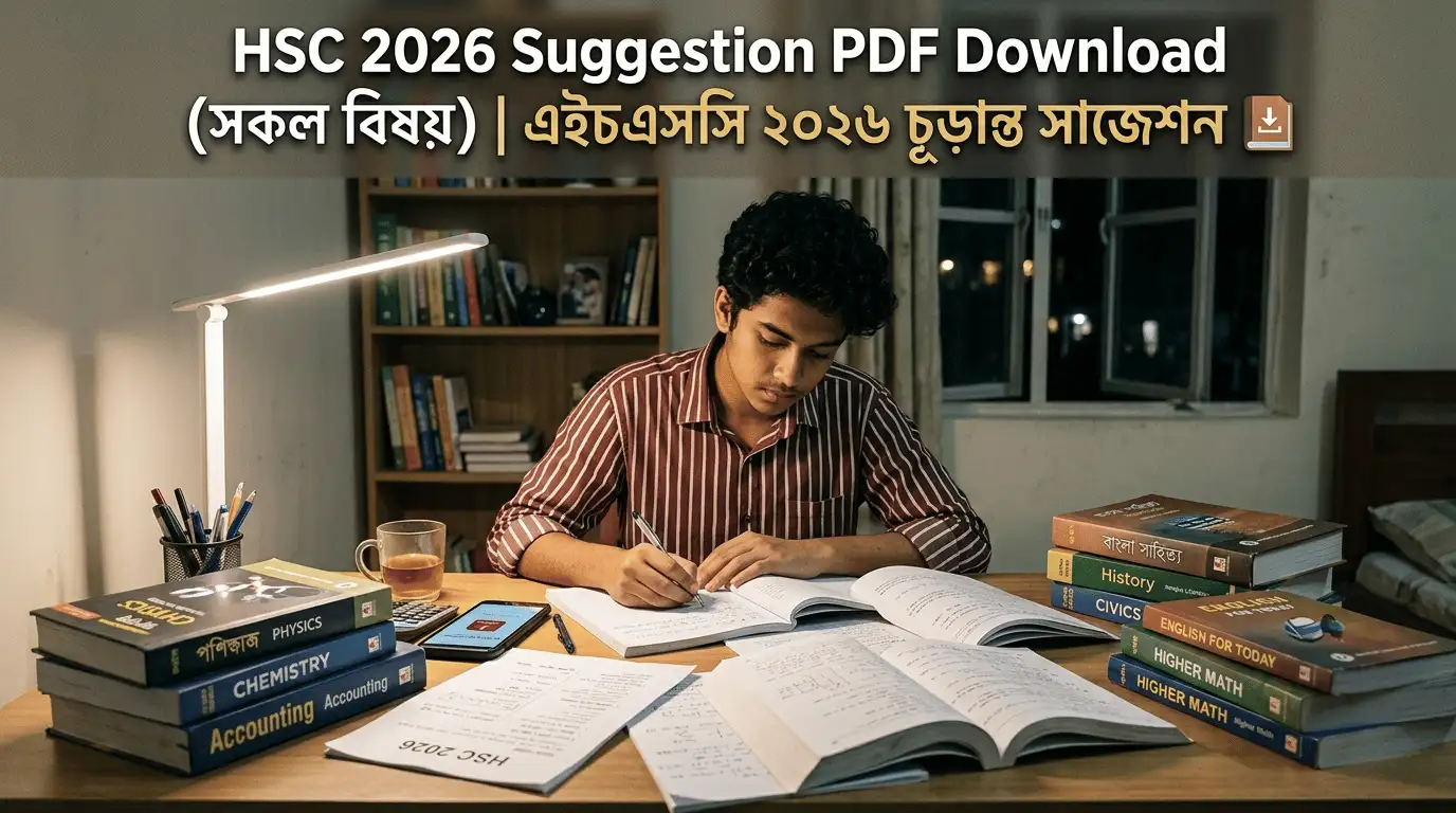 HSC Suggestion 2026 All Subject PDF Download (চূড়ান্ত সাজেশন)